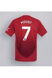 Fotbalové Dres Manchester United Mason Mount #7 Domácí Oblečení 2024-25 Krátký Rukáv